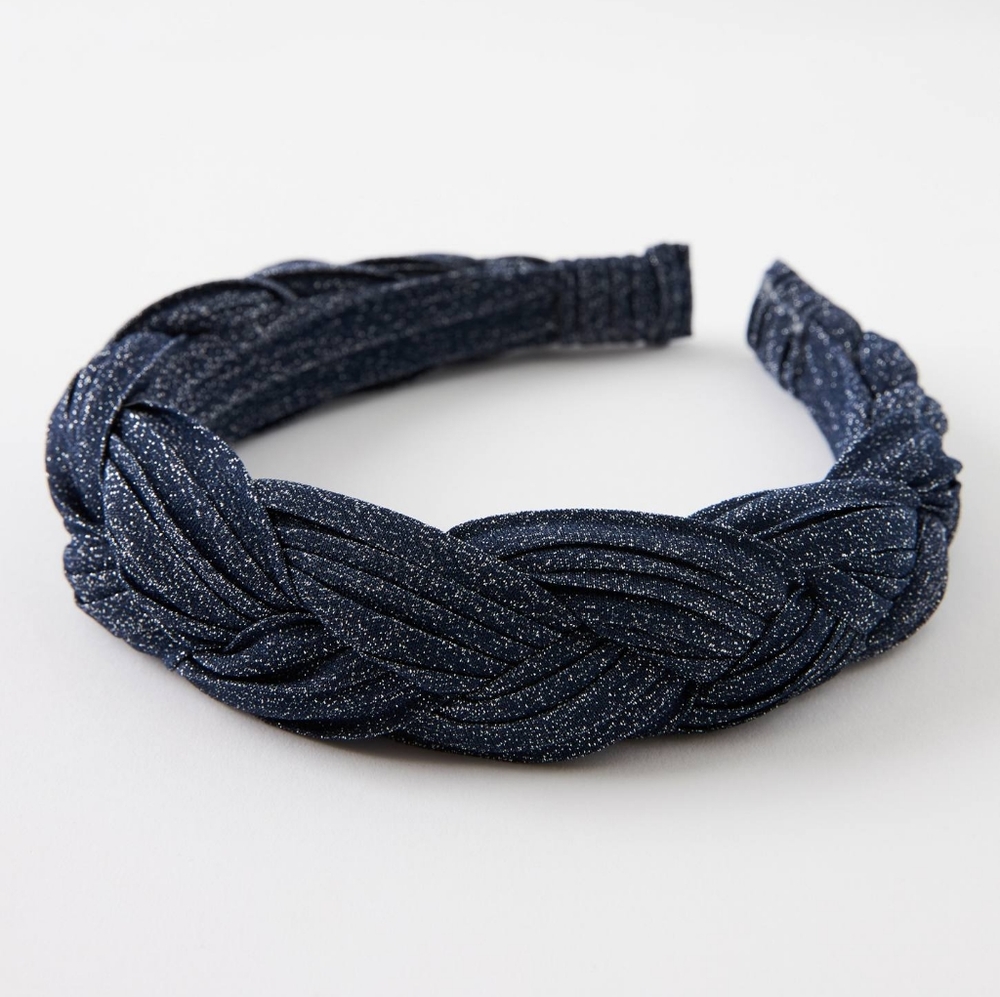 HTF Anthropologie Shimmer Braided Headband